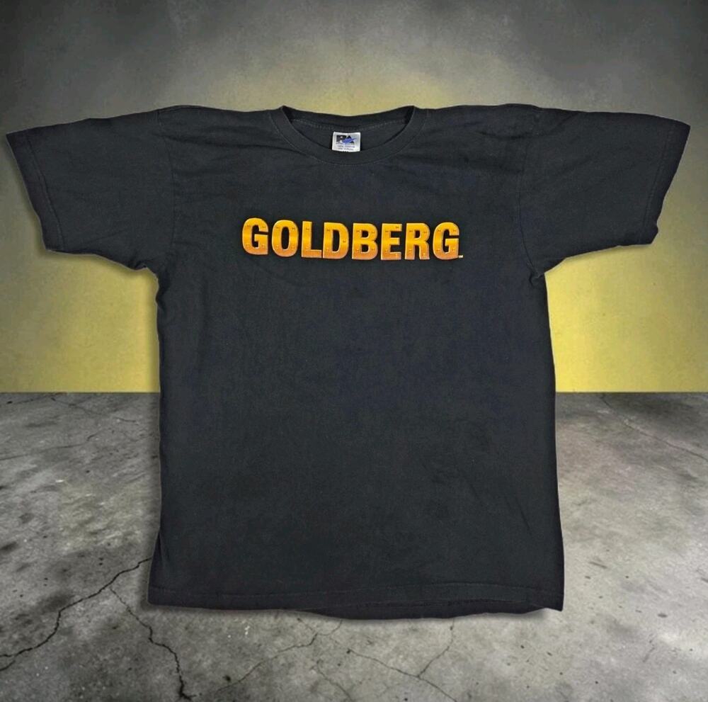 Vintage WCW Goldberg T-Shirt Who's Next Wrestling Streetwear Black Adult XL 90s